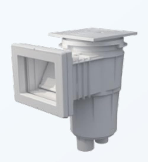 FLUIDRA Skimmers pour piscines de la Marque modèle Skimmer 15 l Pisc. Horm. avec Bouche Standard Couvercle Circulaire Gris Clair