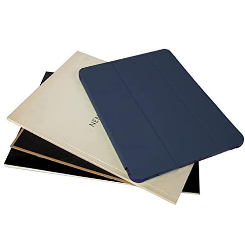 Compatible with iPad (10.2 inch) Tablet Protective Case, Y Shaped Folding Case with Pen Slot, Deep Blue - Image 4