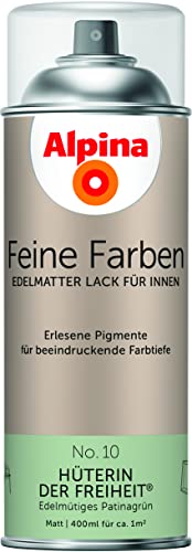 Alpina Feine Farben Sprühlacke – No. 10 Hüterin der Freiheit – edelmatter Sprühlack für innen – für eine beeindruckende Farbtiefe – geruchsarm & schnelltrocknend – 400ml