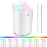 LYtech 3L Humidificador, Humidificador Bebés Hasta 20H para Dormitorio con Colorido Luz Nocturna y Apagado Automático de 3 Modos Silencioso Ultrasónico USB Aroma Dormitorio para El Hogar Dormitorio
