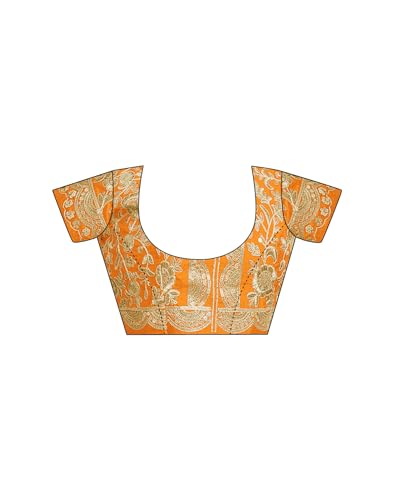 Image of SIRIL Women's Georgette Sequins Embroidery Printed Bandhani Saree with Unstitched Blouse Piece