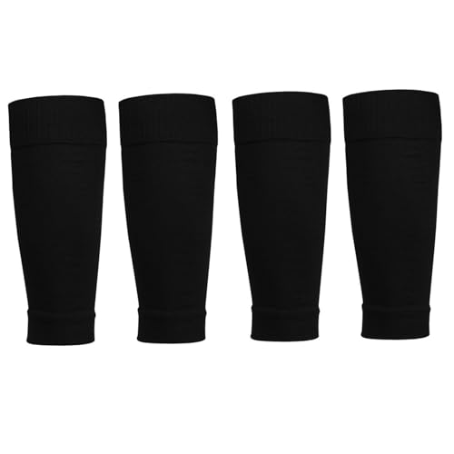 Licsaliwe par de Medias de compresión para pantorrillas Negras para Mujeres y Hombres de 37 cm sin pie para Correr béisbol Baloncesto y aliviar el Dolor de espinillas.