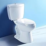 Royal Bath 360° TSUNAMI Flush Two-piece Toilet: 17.3' ADA Height, Nano Self-Cleaning, WaterSense/MAP/CUPC Certified, 0.93/1.27 Gal Dual Flush, Elongated Bowl & Soft-Close Seat,12' Rough-In