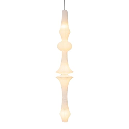 Nogy Large Paper Lantern Pendant Light Fixture - Off White