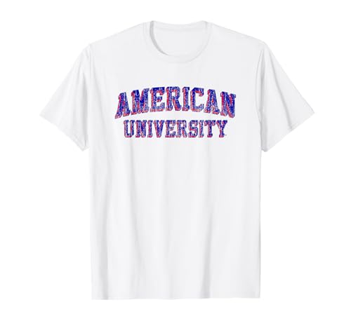 American University Eagles Retro Arch T-Shirt Small
