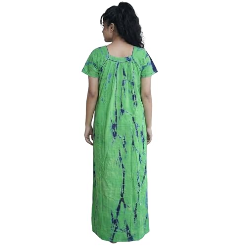 Image of Women's Cotton Printed Maxi Nighty