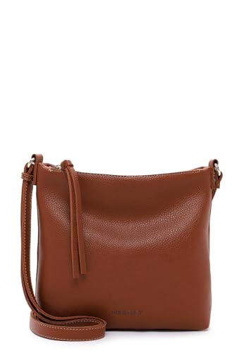 Sac à épaule bandoulière Suri Frey Orry la maroquinerie raffinée couleur darkcognac brun