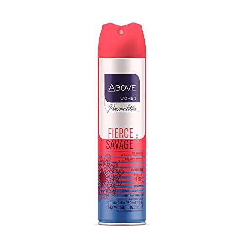 ABOVE Fierce and Savage - 48 Hours Personalities Antiperspirant Deodorant for Women - Notes of Pink Pepper and Jasmine - Dry Spray Protects Against Sweat and Body Odor - Alcohol Free - 3.17 oz