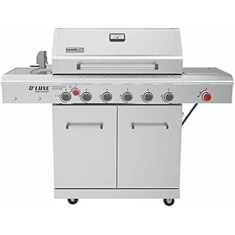 Nexgrill 7 burner gas barbecue for up 50 persons garden outdoor Stainless Steel Gas Barbecue Side Burner Rotisserie Kit+Cover Cover