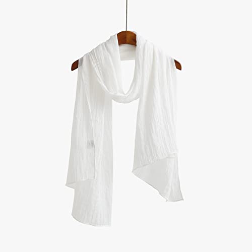 Jeelow Cotton Feel Scarf Everyday Classic Shawl Wrap Soft Lightweight Light Travel Scarves Wraps For Men Women3