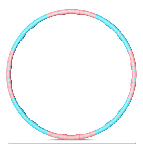 LHLJ Hula Hoop Unterleib und dünne Taille verschlimmern Hula Hoop Erwachsener Gewichtsverlust Fitness Fettverbrennung Größe kann frei Pulver Blauer Durchmesser 93cm eingestellt Werden Cover
