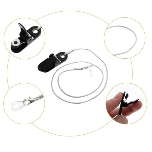 Cordón antipérdida para audífono de nylon resistente y silicona de alta durabilidad 7