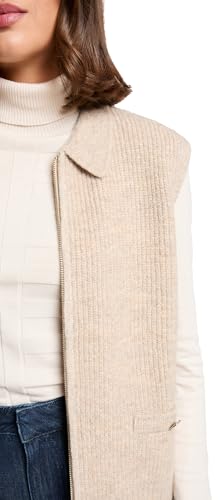 Gilet sans manches creme femme - vue 6