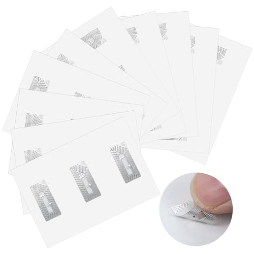 30 Stück NFC Tag NFC Karte Wiederbeschreibbar Leeres Weiß 213 Tag 137 Byte Speicher, für Alle NFC-fähigen Handys und Geräte
