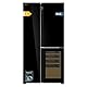 Cecotec Kühlschrank 3 Türen Bolero CoolMarket TDW 548 Black Glass E, Klasse E, 548 L, T-Tür Design, Inverter Plus Kompressor, Total No Frost, Metal Cooling, Multi AirFlow, Fast Cooling & Freezing