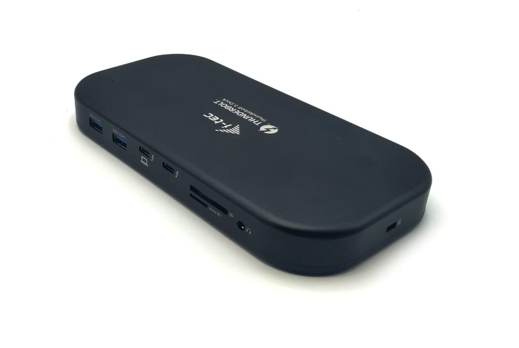 i-tec Thunderbolt 3 USB-C Docking Station 2x4K with Power Supply - 1x Thunderbolt 3, 1x HDMI, 2X USB-A 3.2 Gen1, 3X USB-A 3.2 Gen2, 1x GLAN, 1x SD, 1x MicroSD, Audio/Mic
