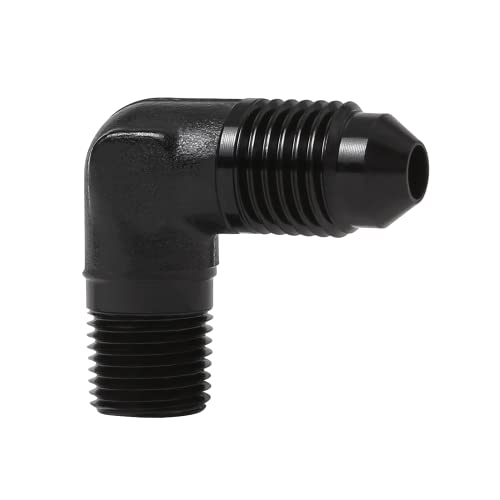 EVIL ENERGY 4AN to 1/8 NPT Male 90 Degree Fitting Adapter Aluminum