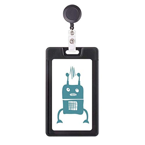 Étui rétractable pour badge robot Universe And Alien avec cordon solide