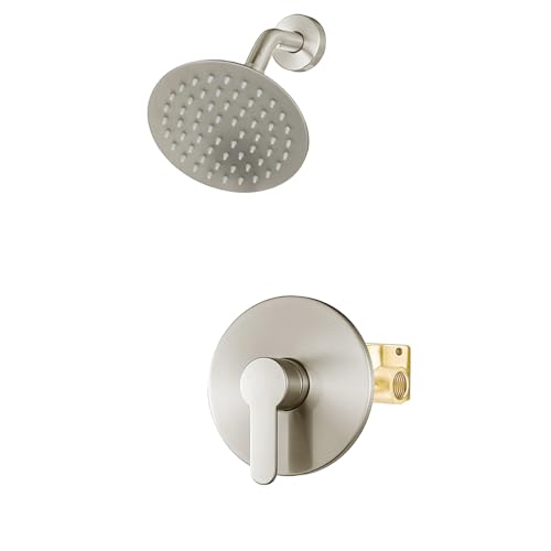 WRISIN Shower Faucet Set Brushed Nickel, Shower Valve Kit with 6...