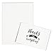 BEST PAPER GREETINGS Thank You Cards with Envelopes - 4 x 6 In, 48-Pack, Black & White - Kraft Paper Envelopes, Farm Themed - Blank Inside & Simple Vintage Designs