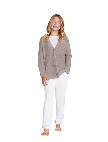 Cardi à boutons câblés Barefoot Dreams gilet en maille CozyChic Lite enfant