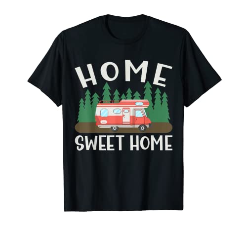 Autocaravana RV Camping Camper Home Sweet Home Camiseta