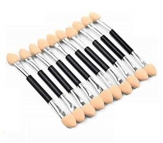 ZemGlam Eyelash Curler with Built-In Comb Attachmen and Dual Sided Oval Eyeshadow Brush Disposable Pack 2