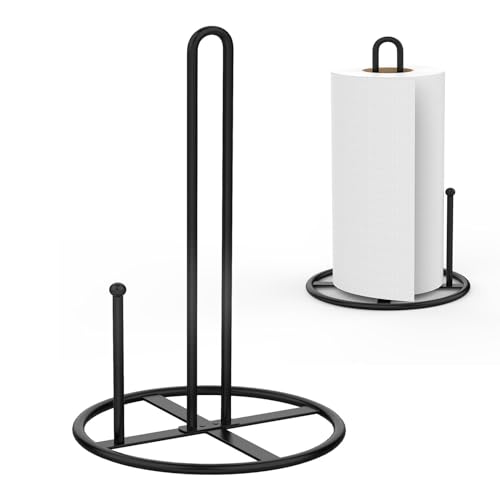 Paper Towel Holder-Black Kitchen Roll Holder for Kitchen Roll Organize Paper Towel Holder-Black Kitchen Roll Holder for Kitchen Roll Organize