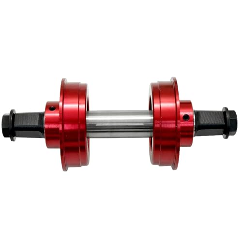 YST BMX American Sealed Bearing 127mm Bike Bottom Bracket, Red, YT2893