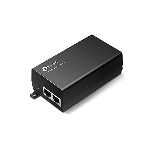 TP-LINK TL-PoE160S | 802.3at/af Gigabit PoE Injector | Non-PoE to PoE Adapter | Supplies 15.4W or 30W | Plug & Play | Distance Up to 328 Ft. | UL Certified, Black (Renewed)
