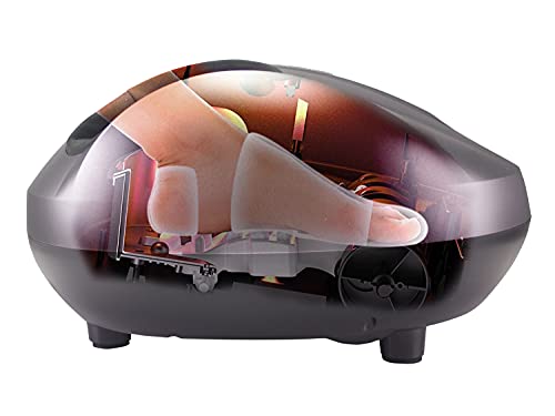 Masajeador Shiatsu para pies Beper P302MAS050 con calor y compresión de aire, 3 intensidades, 2 niveles de calor, incluye control remoto, ideal para alivio del estrés en casa y oficina miniatura 4