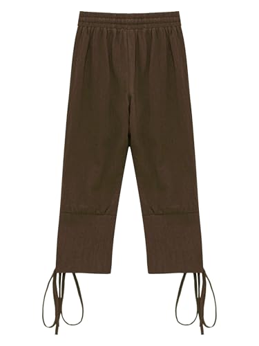 Child Boys Medieval Ankle Banded Pants Viking Pirates Sailor Work Uniform Long Trousers3