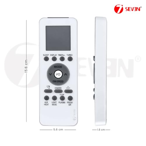 Image of 7SEVEN Compatible with Electrolux AC Remote Control GZ-39GB Model 48 Suitable for Split and Window 1 1.5 2 Ton Air Conditioner Remote - Match Each Keys Exactly to Replicate Genuine Remote Function