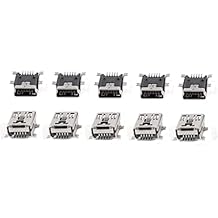 10 Pcs Mini USB Type B Female Port 5-Pin 180 Degree SMD SMT PCB Jack Socket