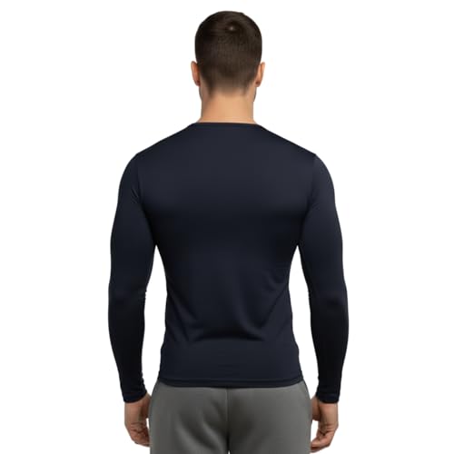 Image of Unbeatable Men's Full Sleeve Plain Athletic Fit Multi Sports Compression T-Shirt for Cycling and Gym