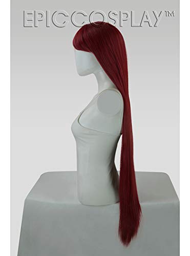 Miniatura 2 de Epic Cosplay Persephone Peluca larga y recta roja borgoña de 40 pulgadas (12BR)