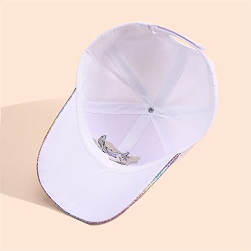 D.O.T Girls Baseball Cap Cute Unicorn Hat Adjustable Summer Beach Sport Trucket Hat for Kids Ages 3-8Years3