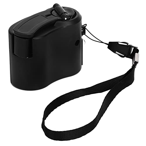 Hand Crank Charger, Hand Crank Phone Charger Hand Crank Generator Emergency Charger USB Charger for Outdoor Hiking Camping (Black)