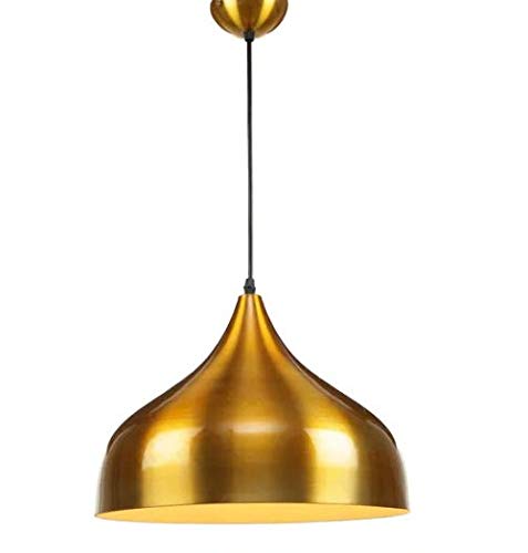 Sponsored Ad - Areezo Gold Metal Single Hanging Pendant Ceiling Light Lamp for Home Living Room,Bedroom,Hall, Indoor Outdoor Decoration (Bulb not Included)(AC) (Pack of 1)