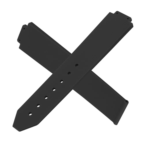 Women Rubber 20mm Silicone Watch Bands Replacement Fit for Hublot 13mm*20mm*18mm Watch Strap Wirstband (without metal buckle) For Women and men