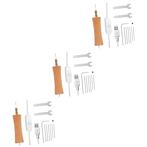 Perceuse électrique à résine NUOBESTY avec 3 ensembles d'accessoires pour bijoux DIY