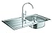 Produktbild GROHE Bau Küchenspülen-Set (aus Spüle und Küchenarmatur) edelstahl, 31562SD0