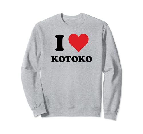Photo de I Heart Kotoko Prénom I Love Custom Stuff Sweatshirt