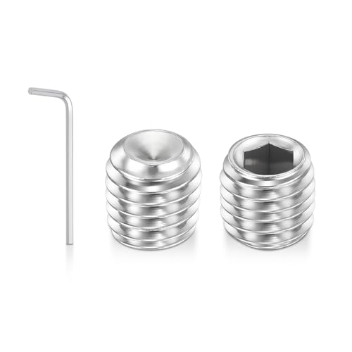 Kozelo 50pcs Cup Point Hex Socket Set Screws-M5-0.8x4mm 304 SS