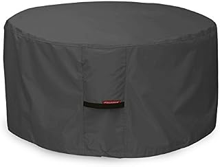 Porch Shield Fire Pit Cover - Waterproof 600D Heavy Duty Round Patio Fire