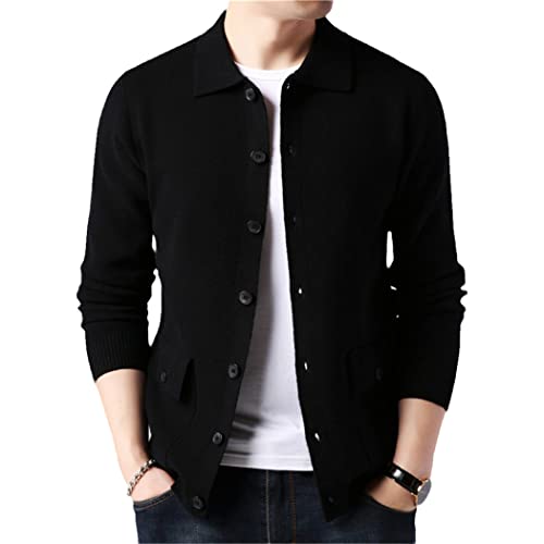 Pull homme en laine de cachemire chaud Haitpant XXL noir haut de gamme
