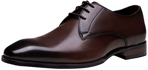 Image of Jousen Men's Dress Shoes Leather Wingtip Formal Business Oxford Shoes Brogue Retro Derby Dress Shoes for Men