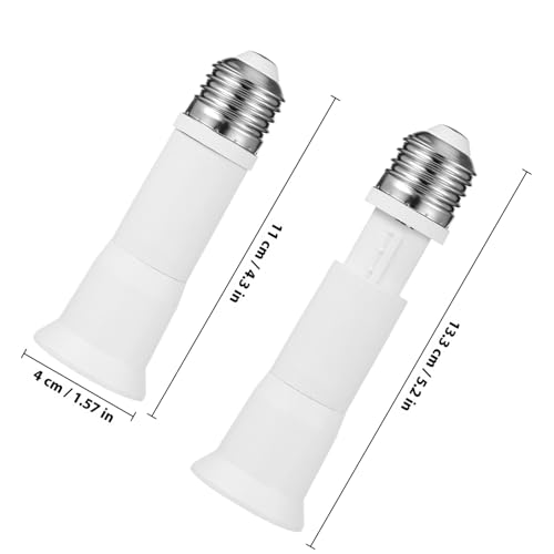 Convertidor de enchufe E27 Alipis extensible en pack de 2 piezas para bombillas de luz estándar 3