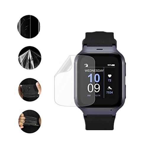 Aemus Compatible For Family Connect Senior Screen Protector Timex Smart Watch Tpu Full Coverage Hd Bubble Self-Healing Flexible Film #TOP2