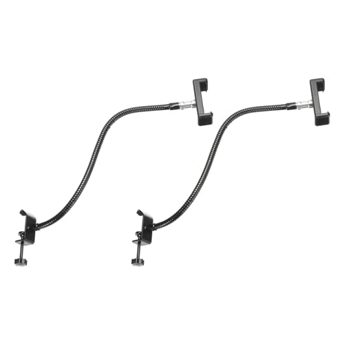 Support de microphone de bureau col de cygne flexible noir 18,5 pouces PATIKIL